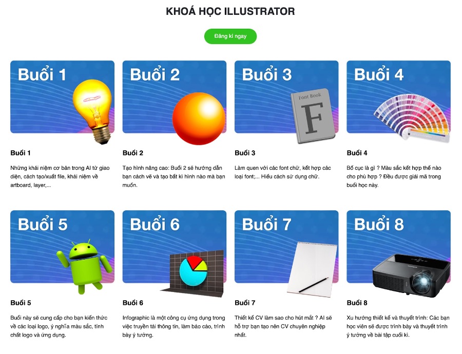 Lộ trình học Illustrator từ cơ bản cho người mới bắt đầu - Lớp học Illustrator ngắn hạn