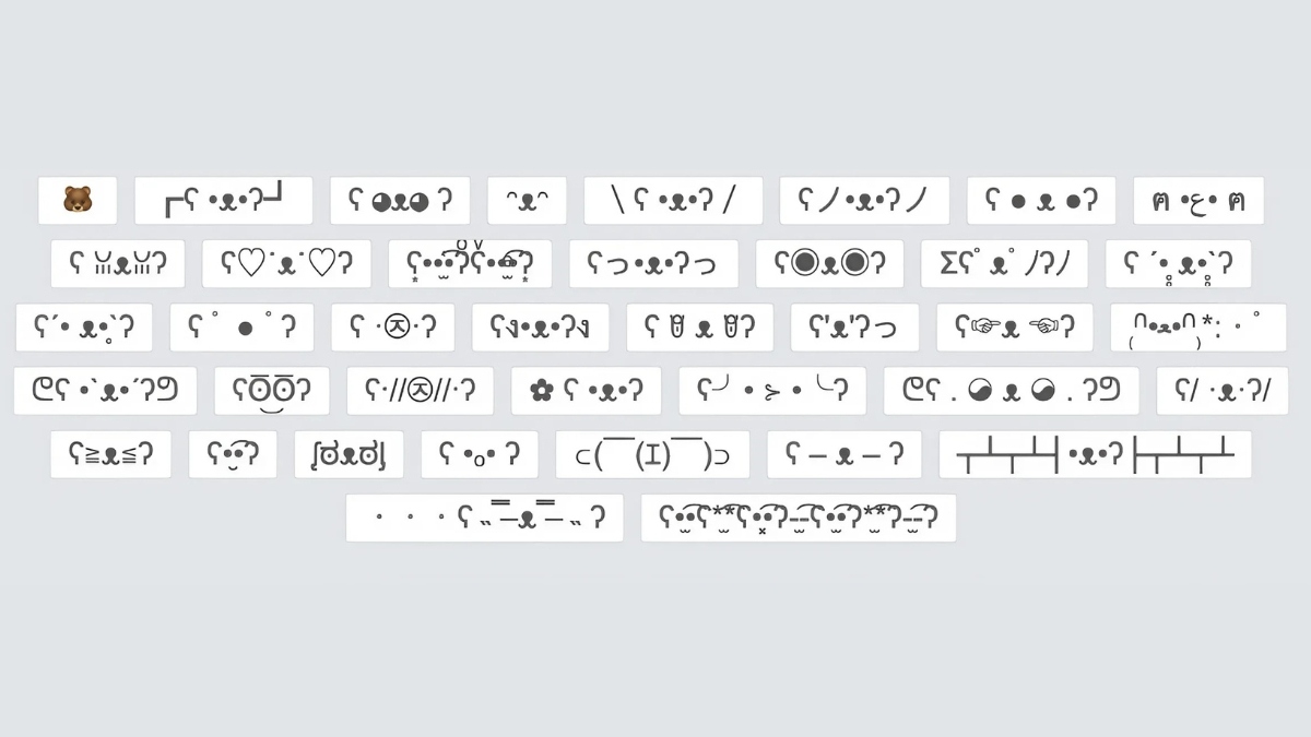 Kí tự đặc biệt gấu trúc