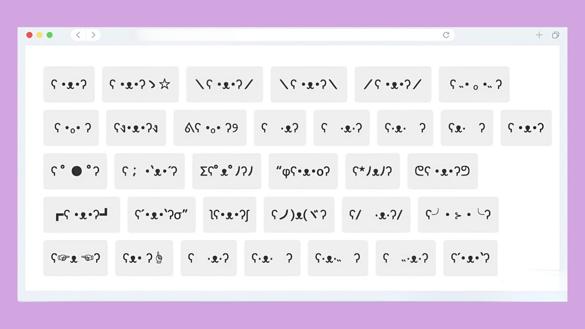 Kí tự đặc biệt gấu độc đáo