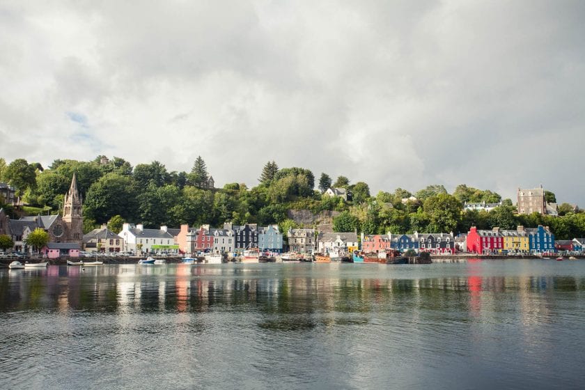 The colourful waterfront of Tobermory on the Isle of Mull.
