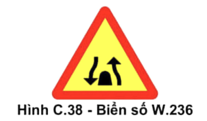 Biển số W.236: Kết thúc đường đôi.