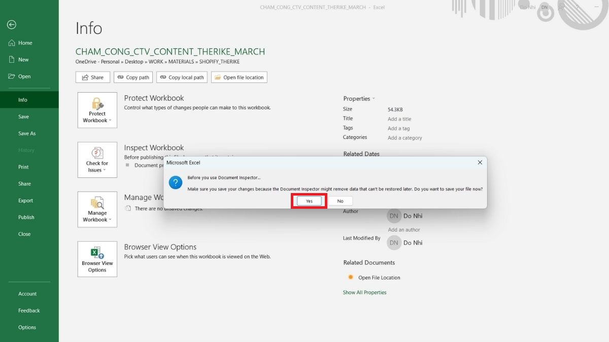 Bước 2: Cách tìm tất cả cột ẩn bằng cách kiểm tra một trang tính trong excel