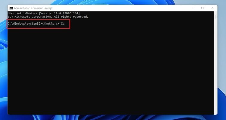 tat check disk bang cmd