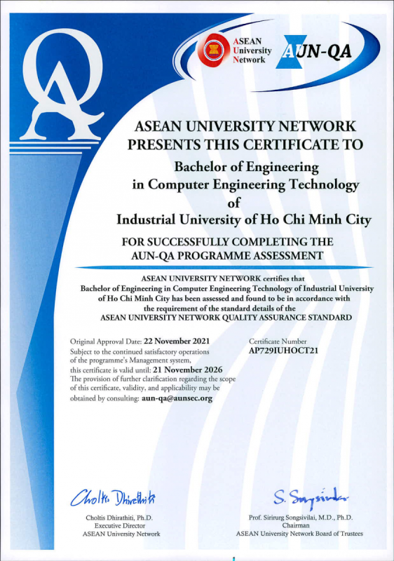 Đại học – Công nghệ kỹ thuật máy tính