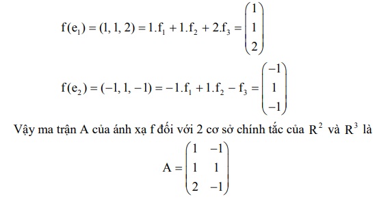 Ví dụ ánh xạ tuyến tính 11
