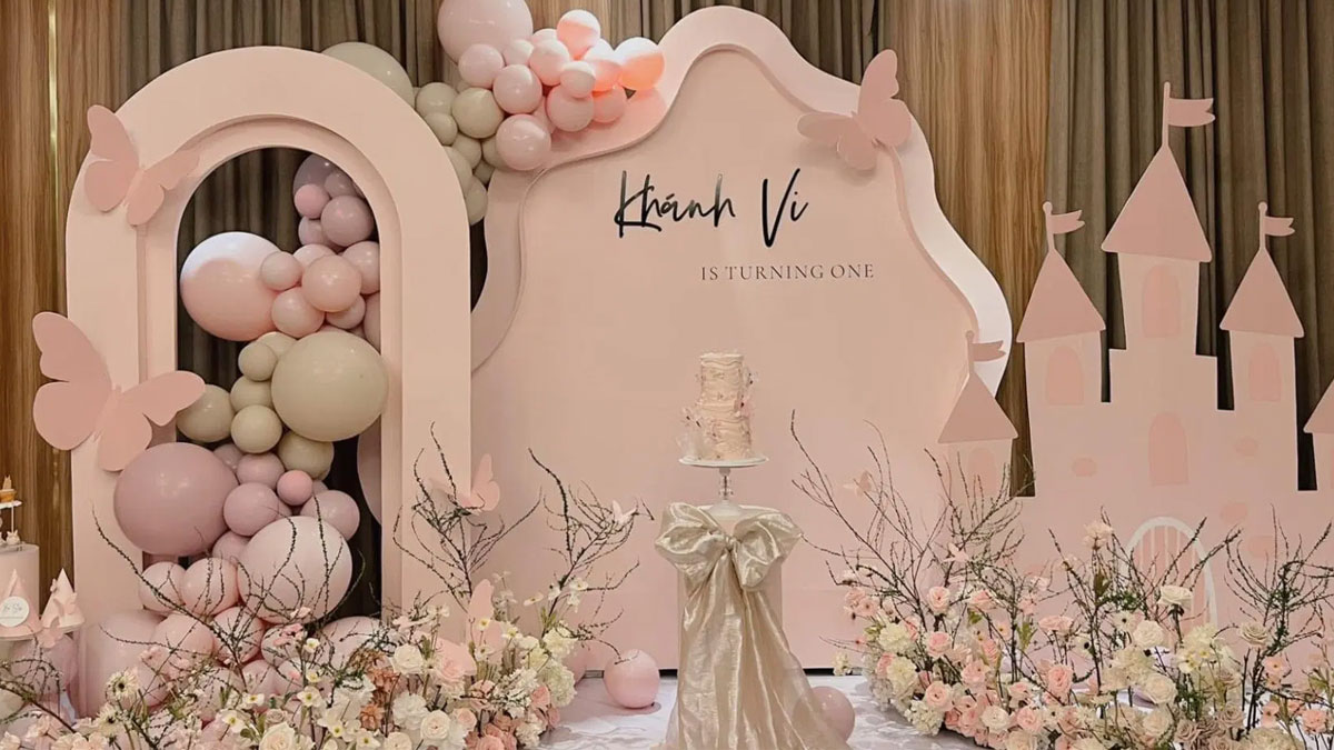 Background sinh nhật cho bé gái dễ thương