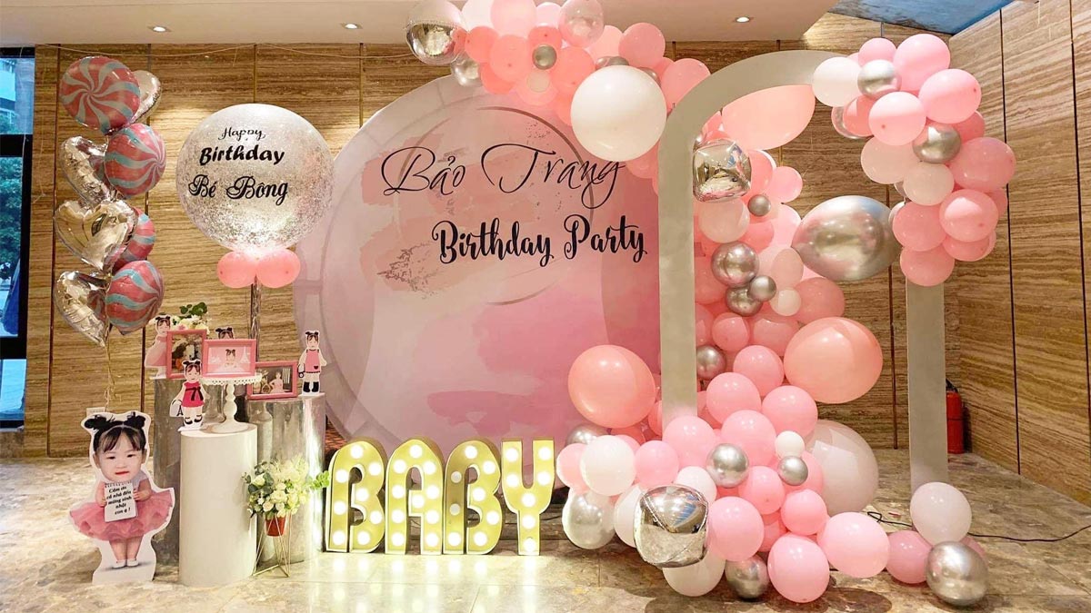 Background sinh nhật nhẹ nhàng, hiện đại