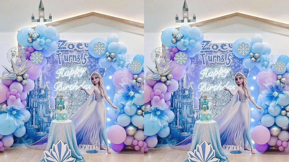 Background sinh nhật với nhiều bóng bay