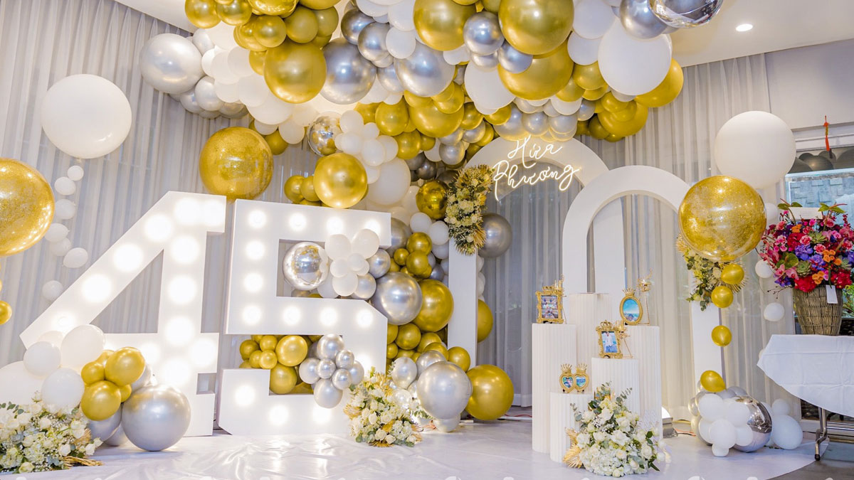 Background sinh nhật trang trí độc đáo