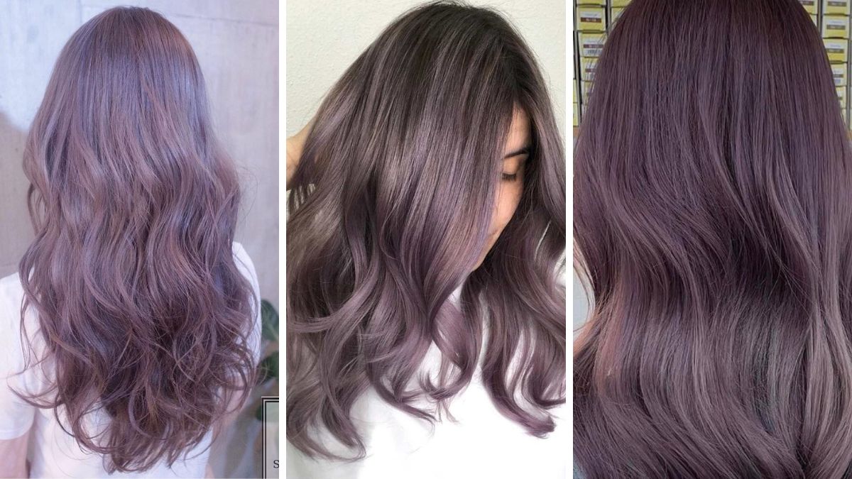 Nhuộm tóc màu nâu tím không lo hư tổn