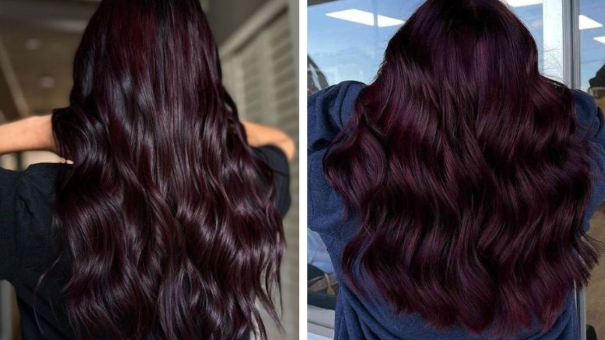 Tóc nâu tím đậm quyến rũ, năng động