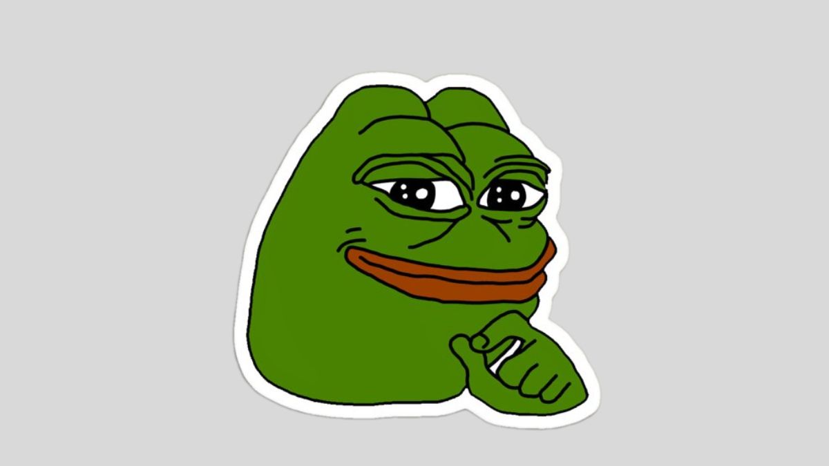 Hình meme ếch xanh đáng yêu