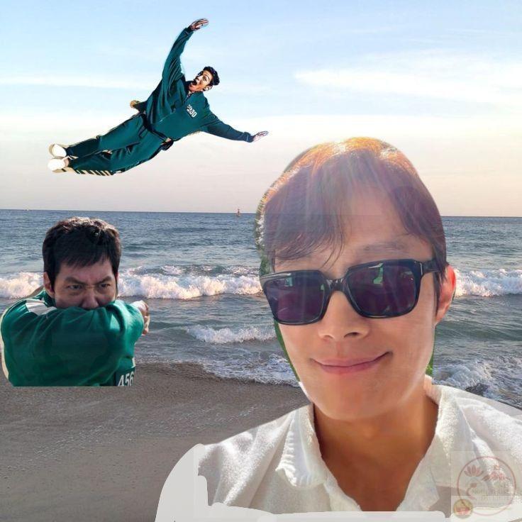 Ảnh chế Squid Game thường được lan truyền trên các diễn đàn vui nhộn