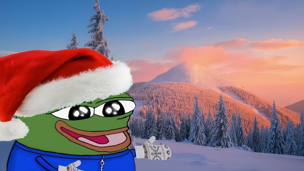 Meme ếch xanh Noel siêu bựa