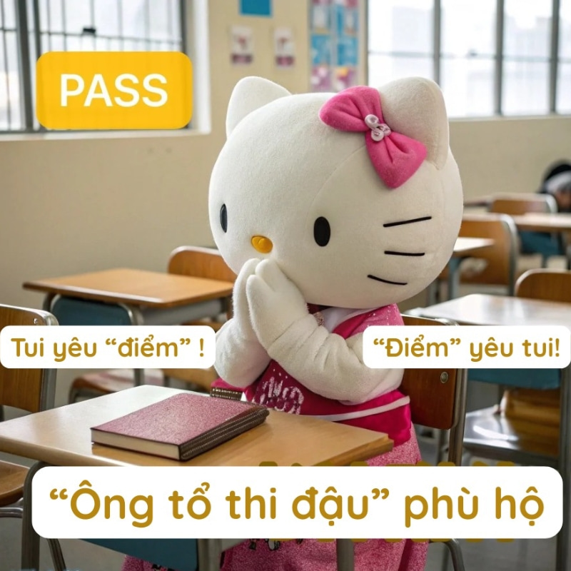 Meme chúc thi tốt chủ đề “vận may”