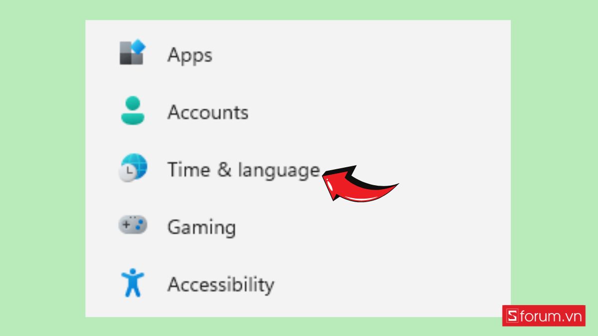 Cách chỉnh định dạng dd/mm/yyyy trong Win 11 đơn giản trong Settings bước 1