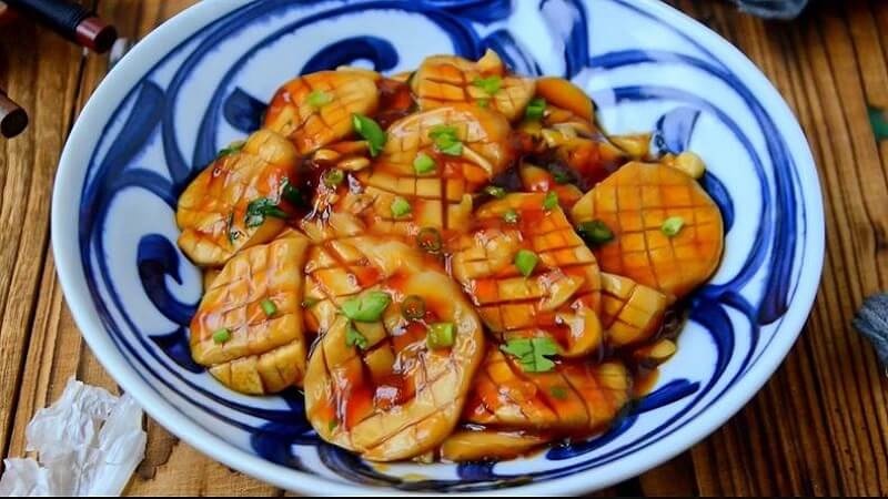 Món nấm đùi gà sốt bơ tỏi