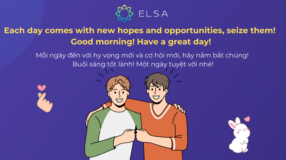 Câu chúc ngày mới tốt lành tiếng Anh ý nghĩa dành cho bạn bè