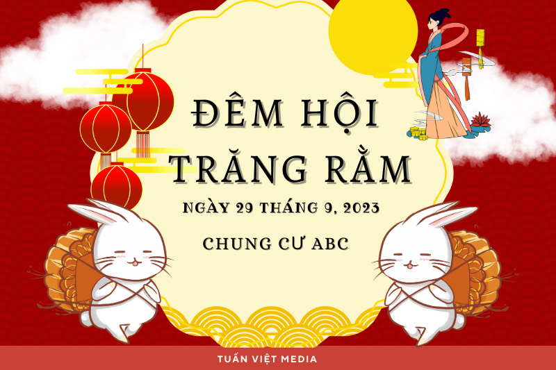 thiết kế backdrop trung thu