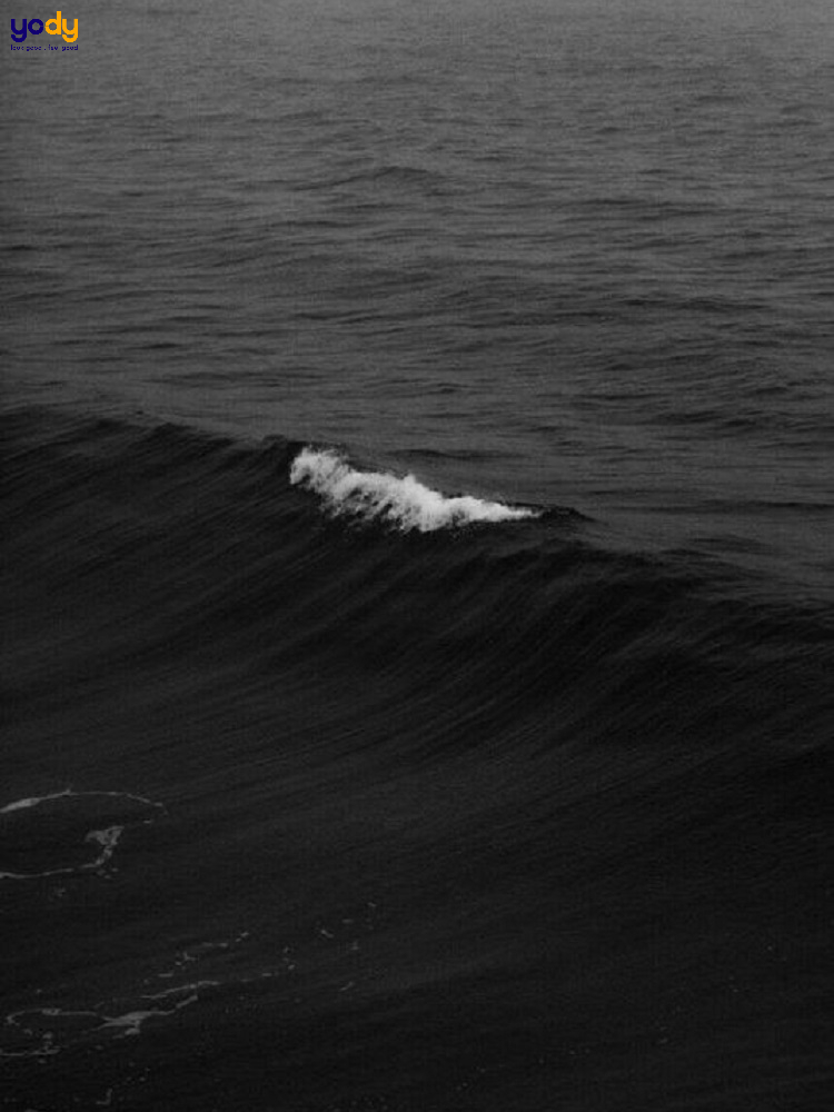 Hình nền biển cả màu đen chất