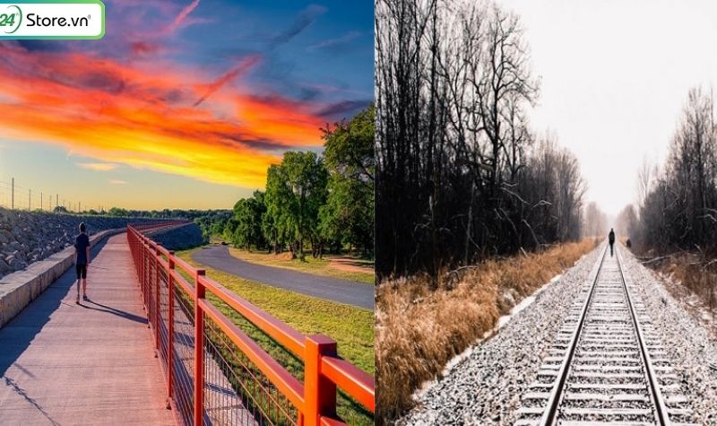 chụp ảnh theo quy tắc đường chéo và đường tam giác