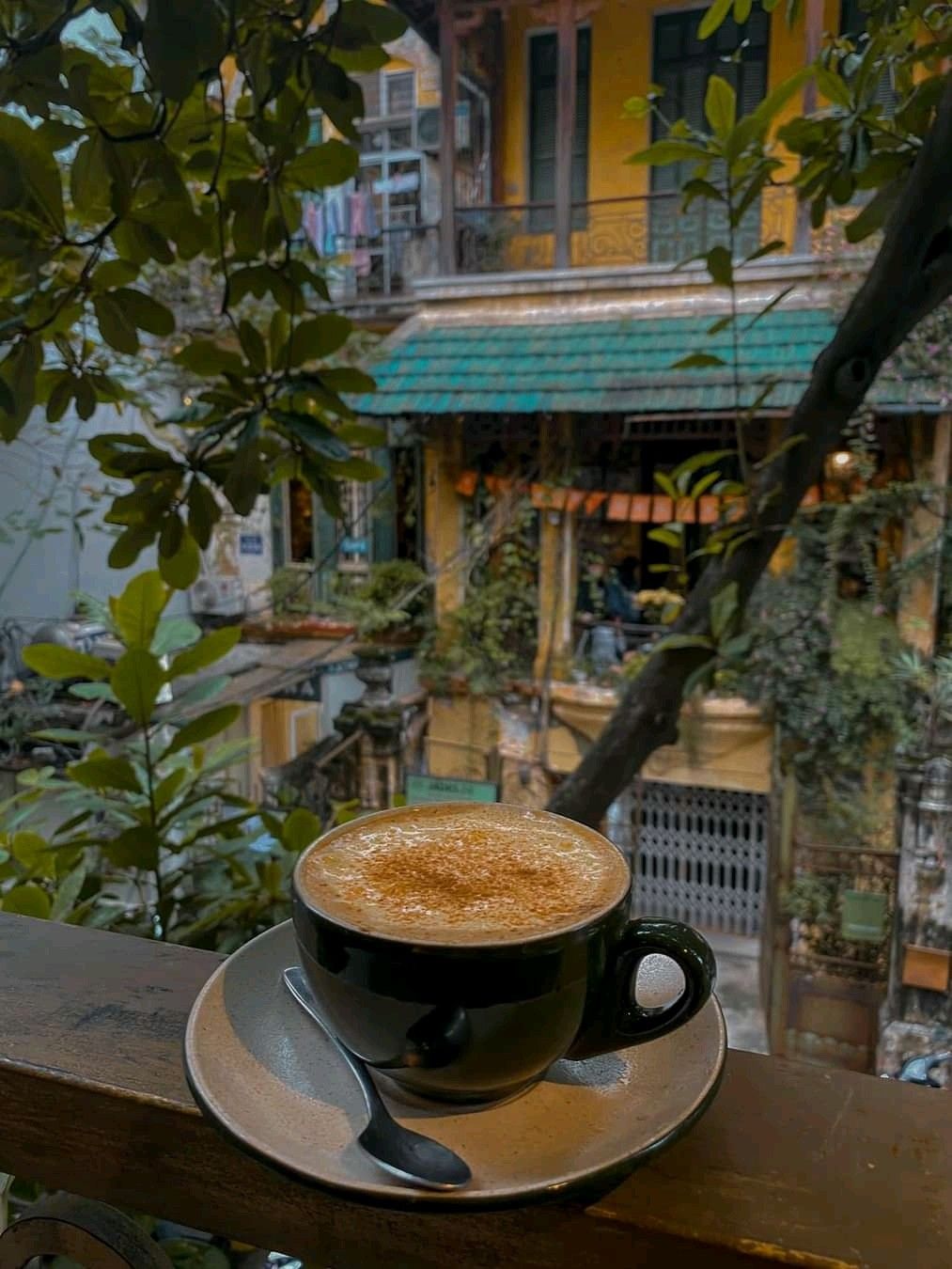 Hình ảnh ly cà phê đẹp nhất trong ánh nắng sớm