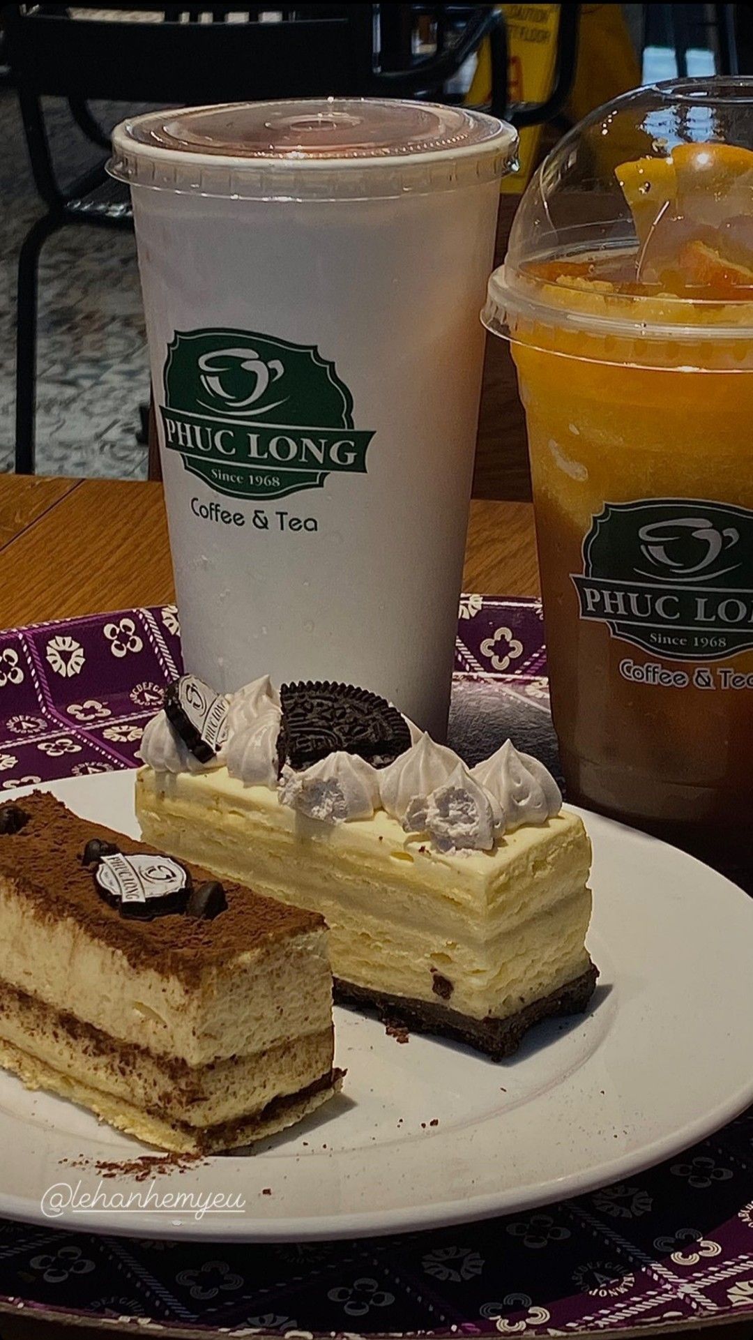 Hình ảnh ly cà phê Phúc Long