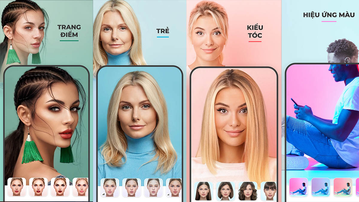 App chỉnh tóc gọn gàng