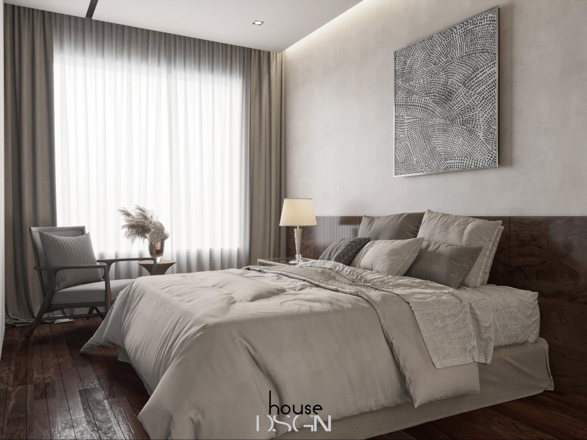 thiết kế phòng ngủ có nội thất cổ điển