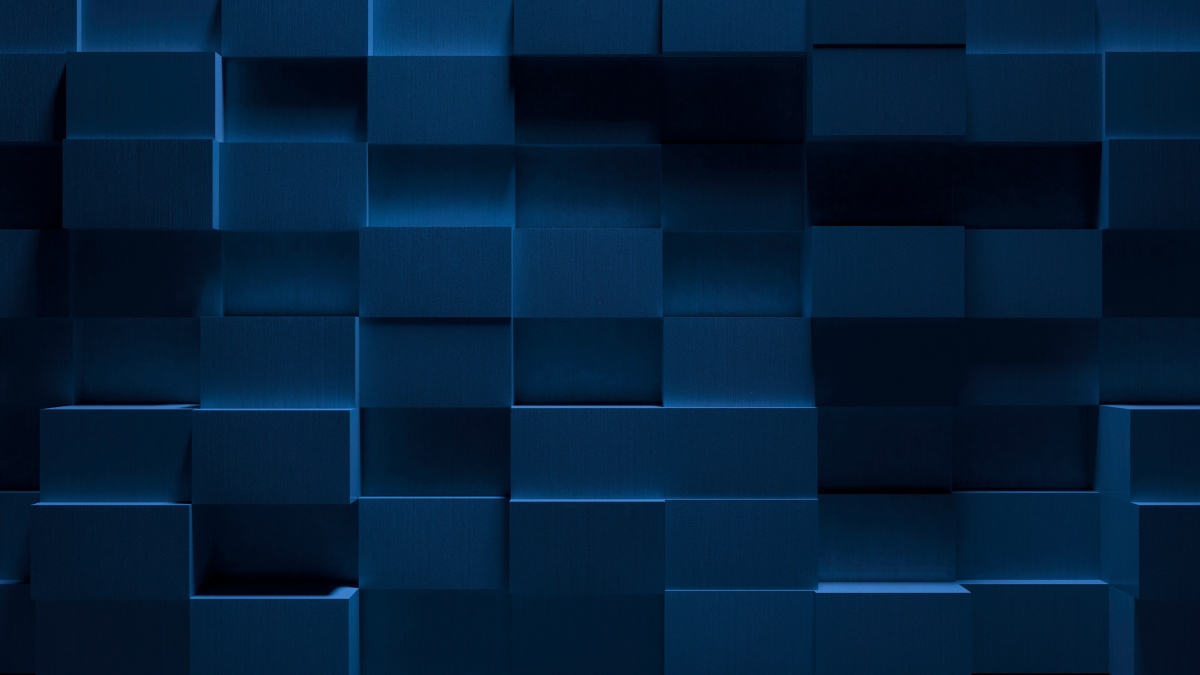 Background xanh đậm với những ô vuông màu đen