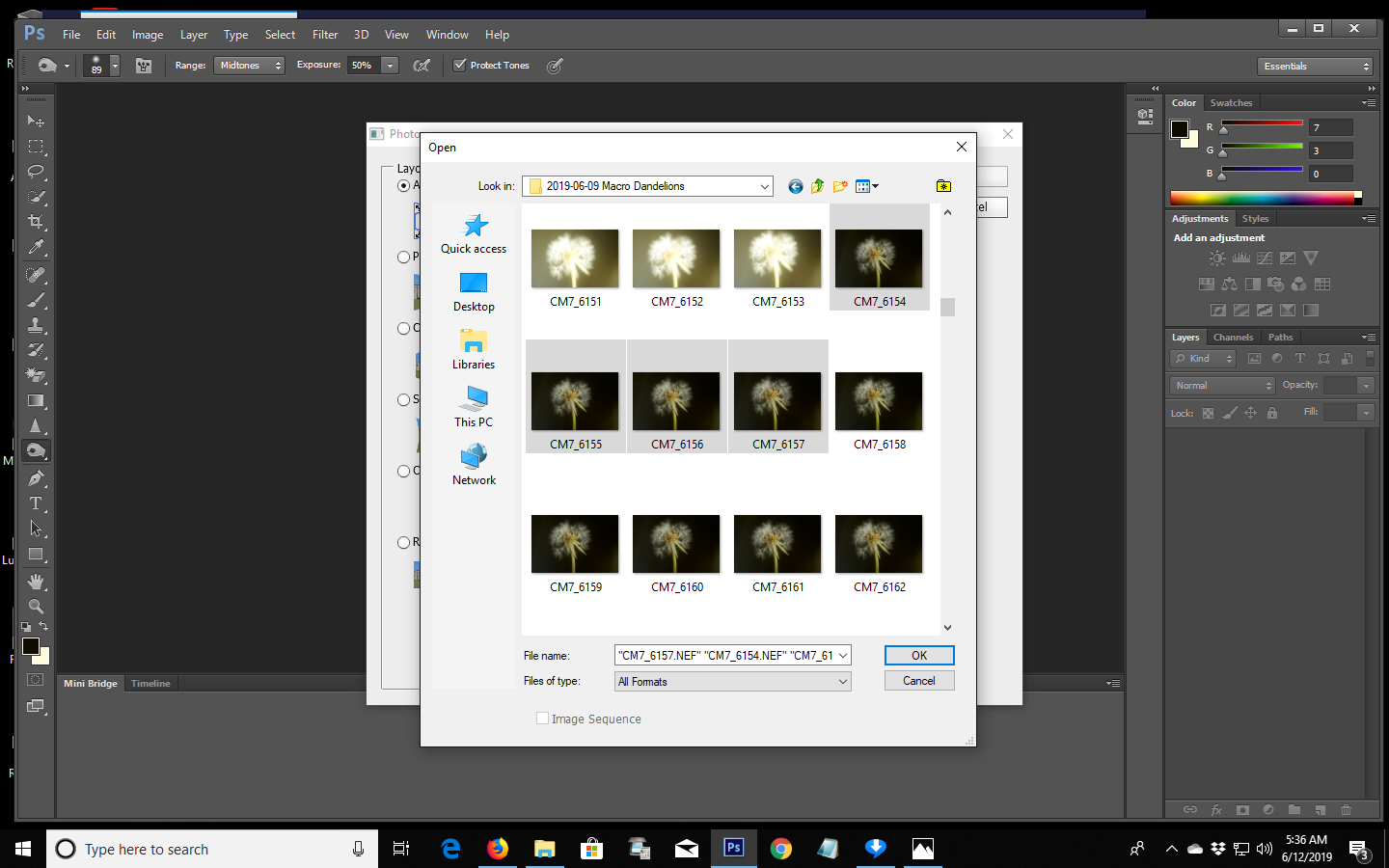 How to focus stack in Photoshop CS6 for tack-sharp images