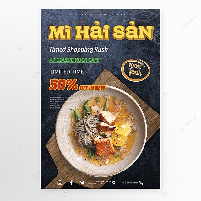 10+ Mẫu Poster nhà hàng đẹp, ấn tượng thu hút khách hàng