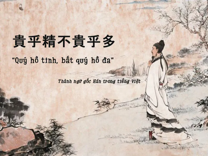 Ý nghĩa câu nói "Quý hồ tinh bất quý hồ đa"