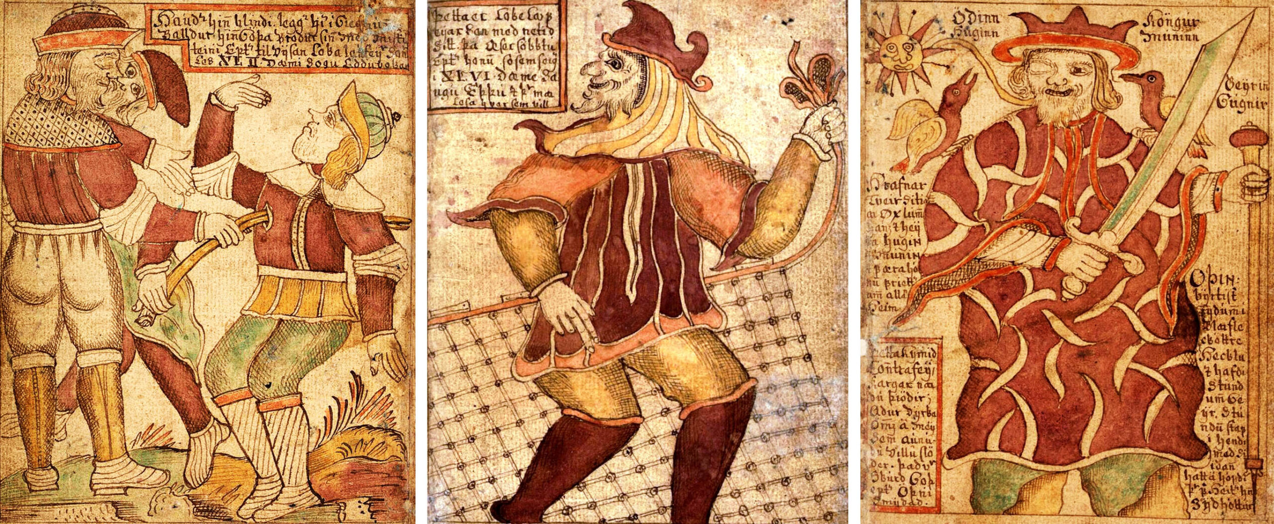 A clipping from a newspaper showing two people and a black cat in a graveyard.