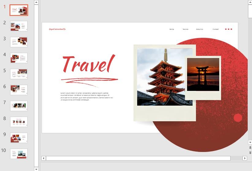 Template Powerpoint dạng tranh vẽ
