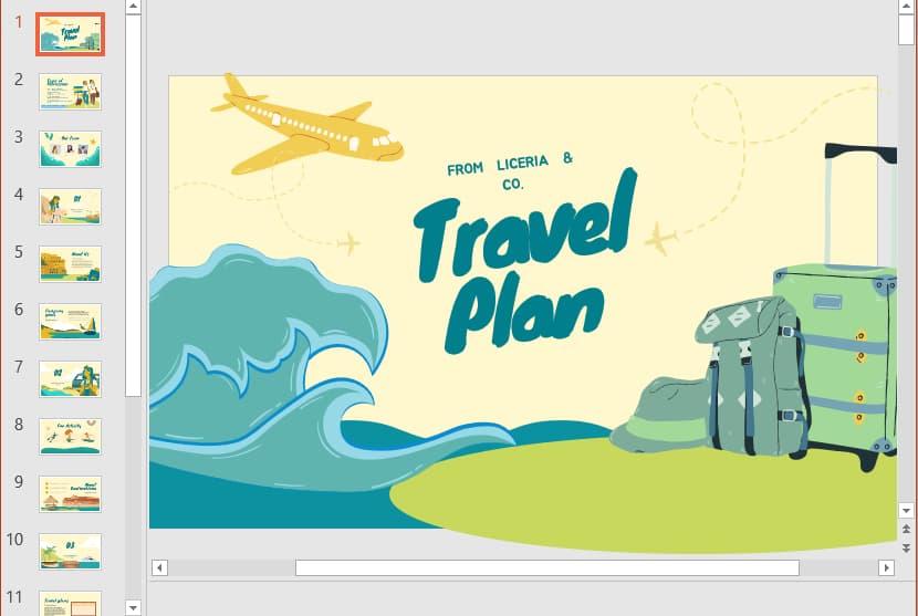 mẫu powerpoint du lịch 8