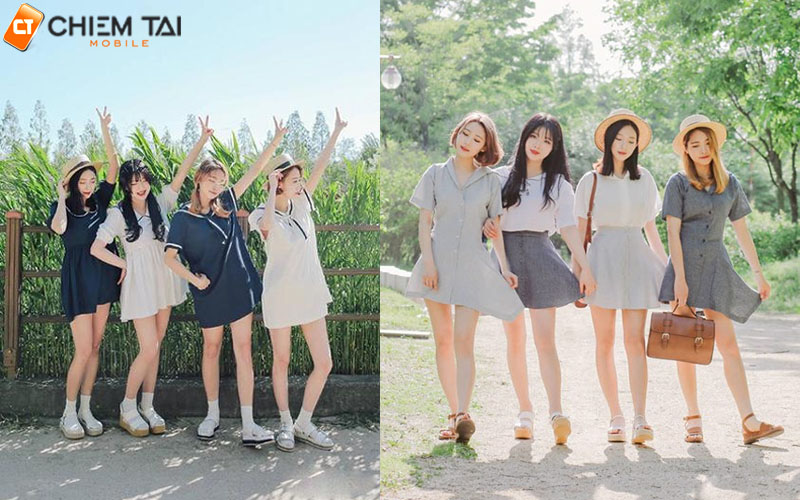 Tạo dáng chụp ảnh nhóm 4 người siêu hack like