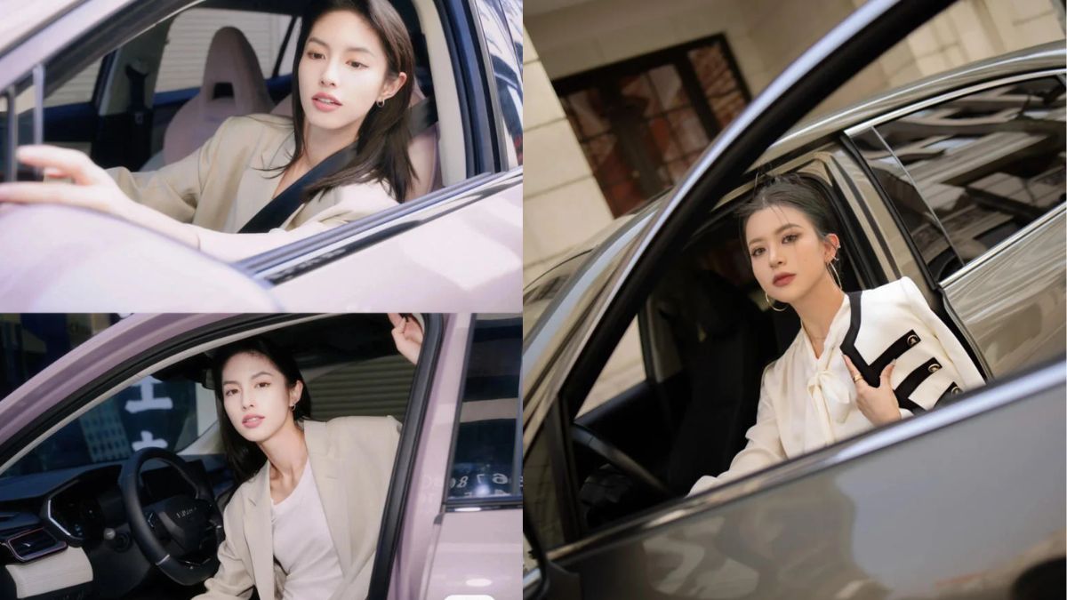 Tạo dáng chụp ảnh với ô tô tại khung cửa kính ấn tượng nhất