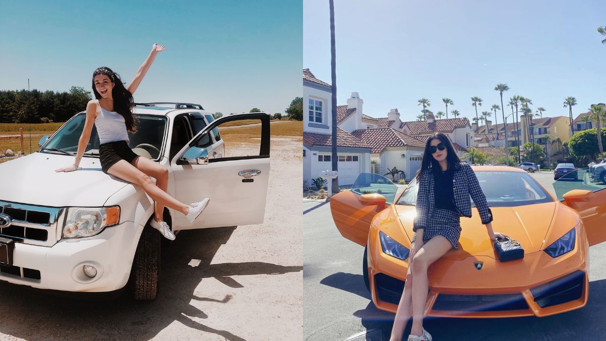 Tạo dáng chụp ảnh với ô tô với tinh thần vui vẻ