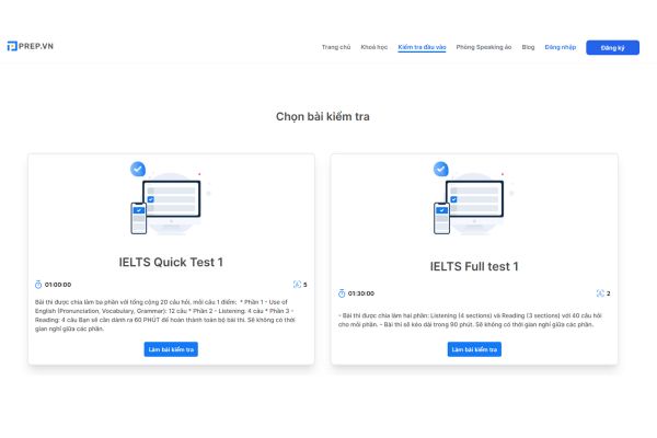 thi thử ielts online