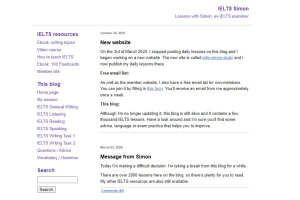 các trang web thi thử ielts