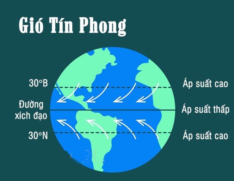 Gió tín phong là gì? Tìm hiểu nguyên nhân và tác động đến Trái Đất
