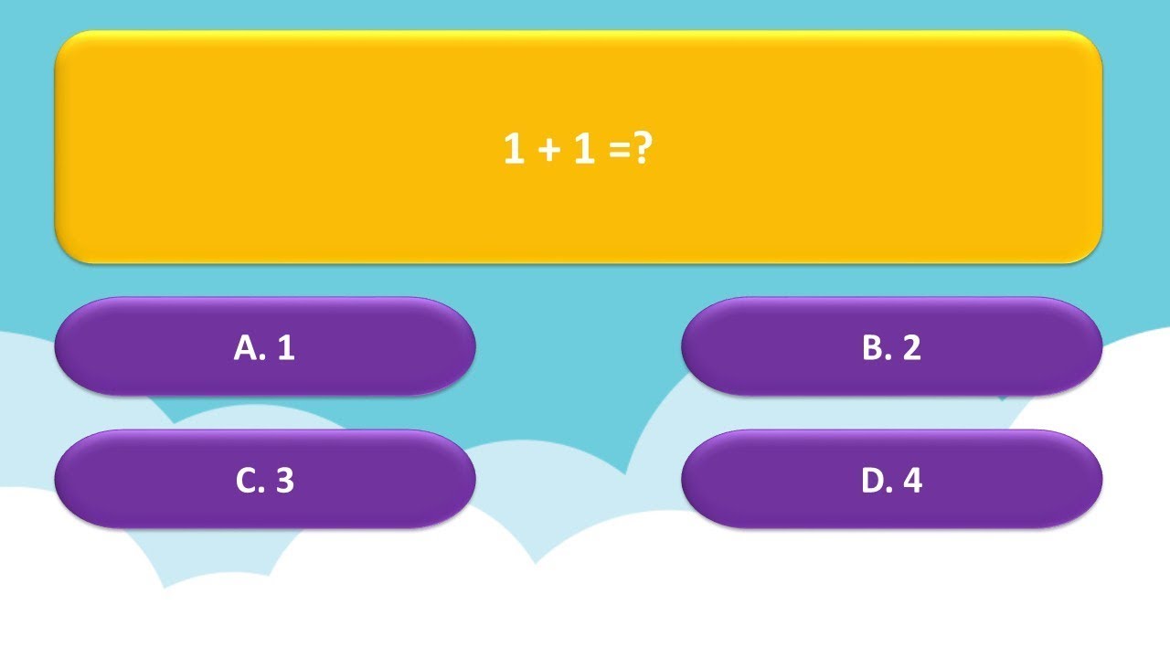 Mẫu Powerpoint câu hỏi trắc nghiệm