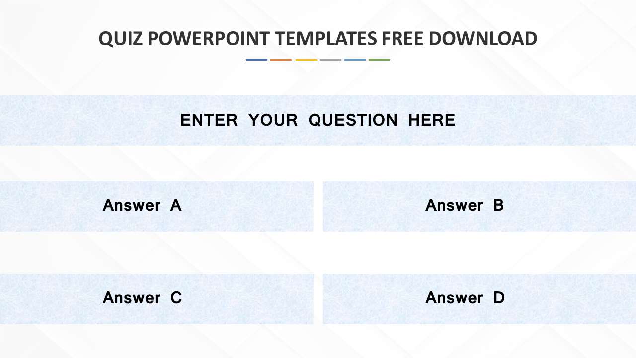 Mẫu Powerpoint trò chơi trắc nghiệm tương tác