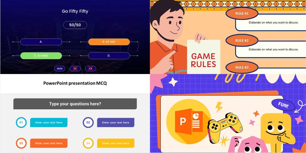 Mẫu powerpoint trắc nghiệm đẹp