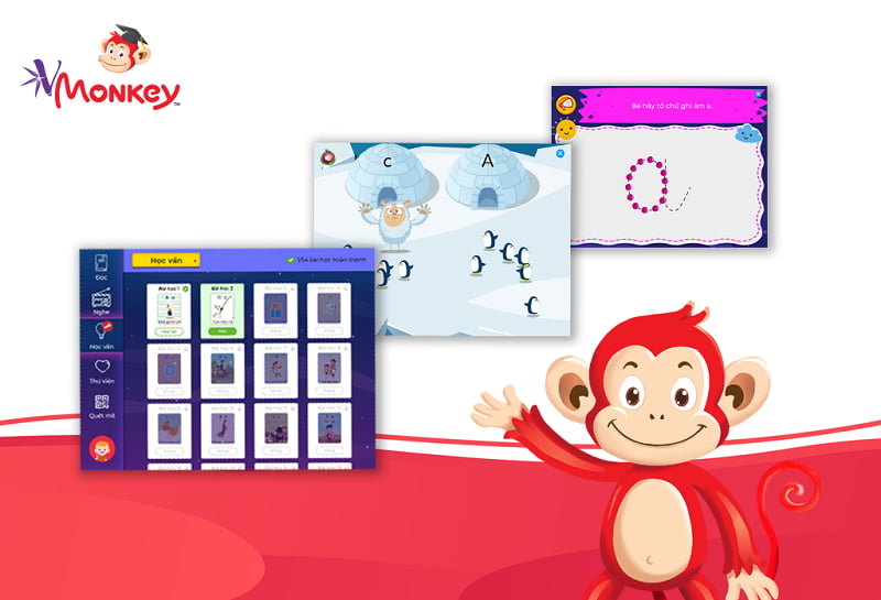 VMonkey có những hoạt động học mà chơi. (Ảnh: Monkey)