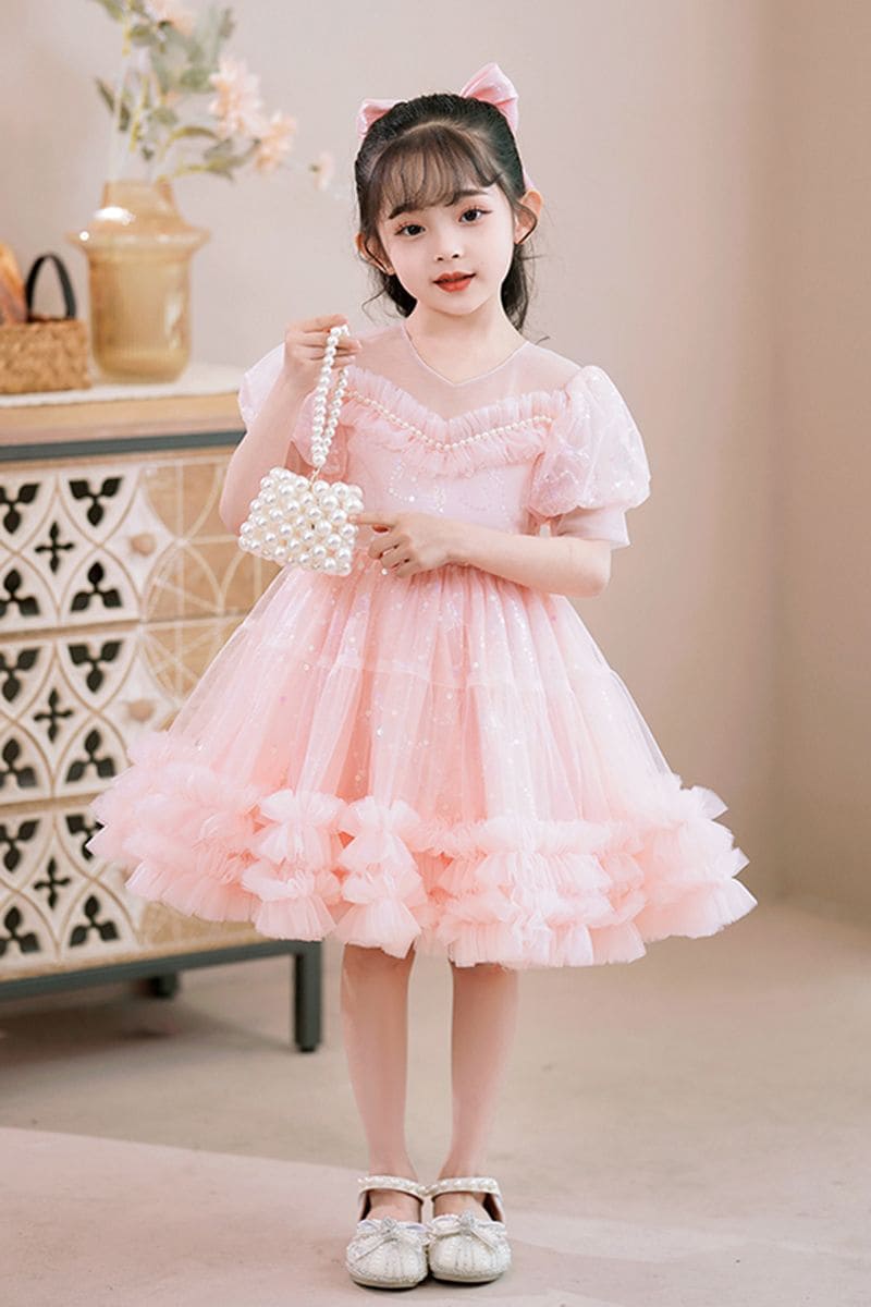 Váy Công Chúa Màu Hồng Cho Bé Gái - Giấc Mơ Thần Tiên