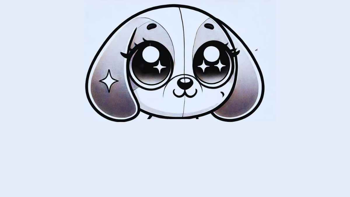 Hướng dẫn cách vẽ hình con chó dễ thương nhất bước 2