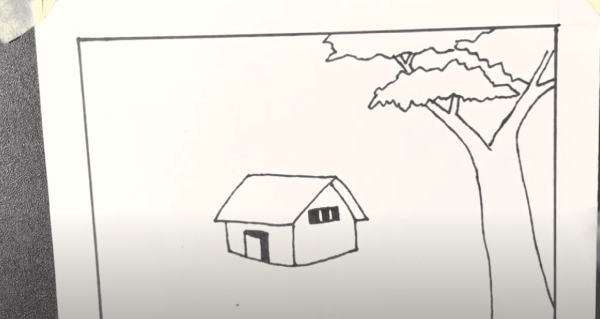 Vẽ cửa ngôi nhà