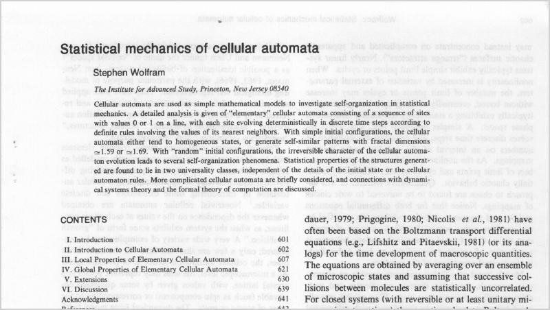 Statistical Mechanics of Cellular Automata
